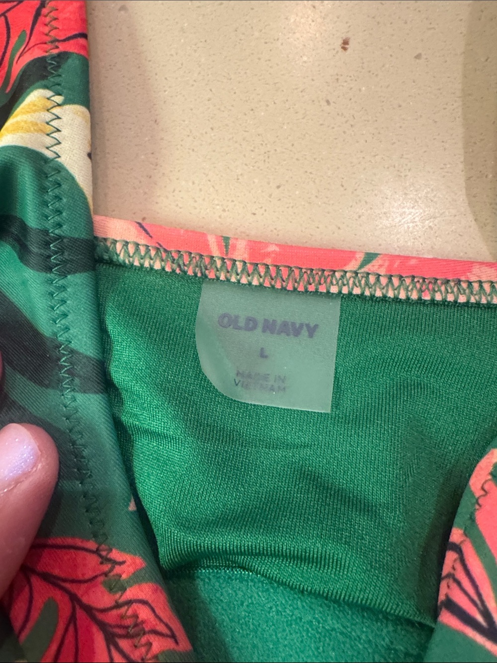 Old Navy Tropical Floral High-Waist Bikini Set M/L - Picture 3 of 3